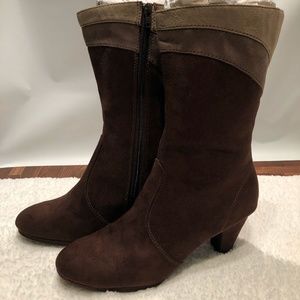 Predictions Brown Suede Boots Size 11